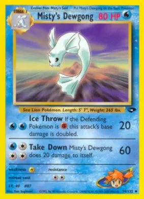 Misty's Dewgong (GC 54) Gym Challenge