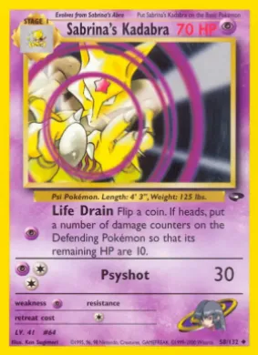 Sabrina's Kadabra (GC 58) Gym Challenge