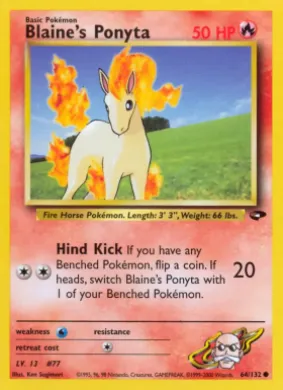 Blaine's Ponyta (GC 64) Gym Challenge
