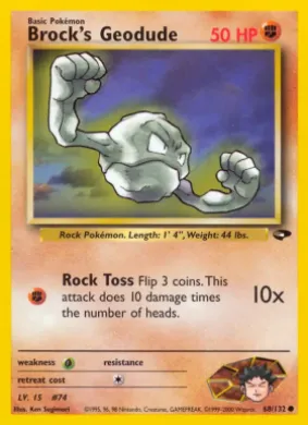 Brock's Geodude (GC 68) Gym Challenge