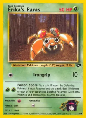 Erika's Paras (GC 71) Gym Challenge
