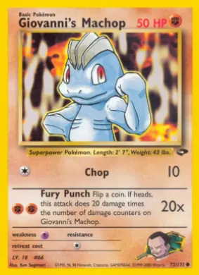 Giovanni's Machop (GC 72) Gym Challenge
