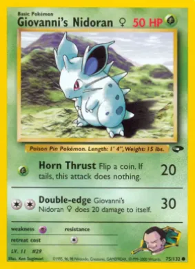 Giovanni's Nidoran \[F\] (GC 75) Gym Challenge