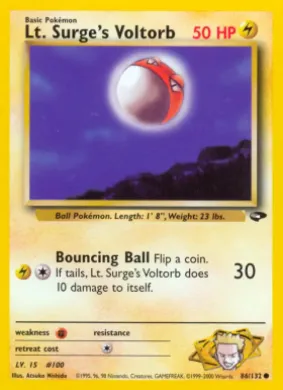 Lt. Surge's Voltorb (GC 86) Gym Challenge