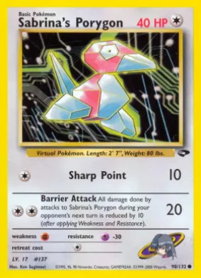 Sabrina's Porygon (GC 98) Gym Challenge