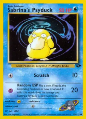Sabrina's Psyduck (GC 99) Gym Challenge