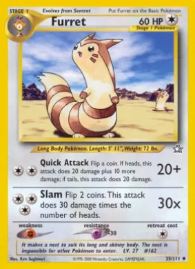 Furret (NG 35) Neo Genesis