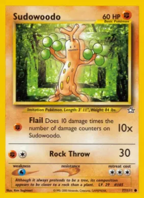 Sudowoodo (NG 77) Neo Genesis