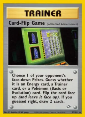 Card-Flip Game (NG 92) Neo Genesis