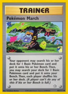 Pokémon March (NG 102) Neo Genesis
