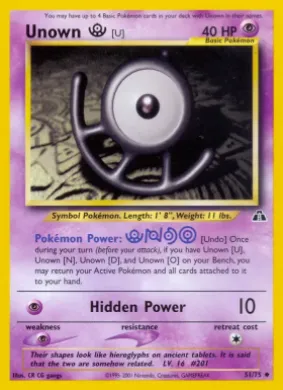 Unown \[U\] (ND 51) Neo Discovery