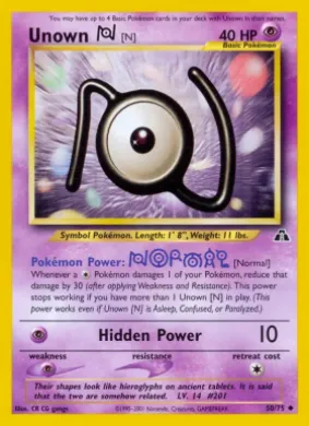 Unown \[N\] (ND 50) Neo Discovery
