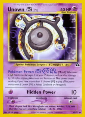 Unown \[M\] (ND 49) Neo Discovery