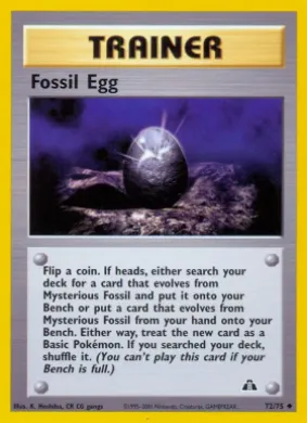 Fossil Egg (ND 72) Neo Discovery