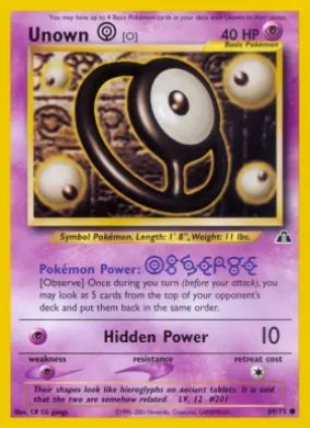 Unown \[O\] (ND 69) Neo Discovery