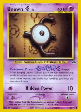 Unown \[E\] (ND 67) Neo Discovery