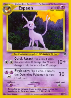 Espeon (ND 20) Neo Discovery