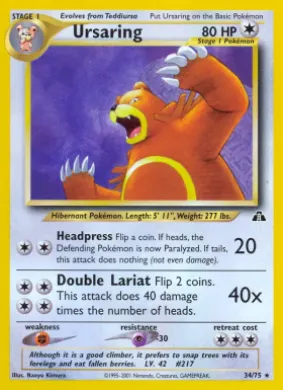 Ursaring (ND 34) Neo Discovery