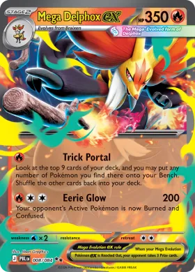 Mega Delphox ex (PBL 8) Pitch Black