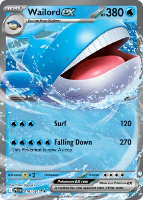 Wailord ex (PBL 16) Pitch Black