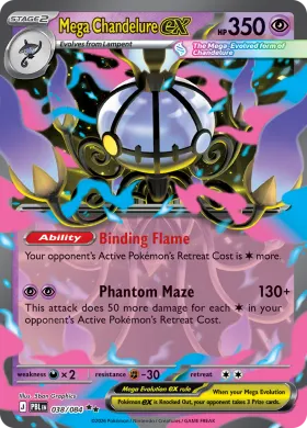 Mega Chandelure ex (PBL 38) Pitch Black