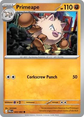 Primeape (PBL 43) Pitch Black