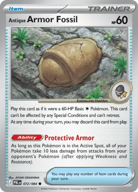 Antique Armor Fossil (PBL 72) Pitch Black