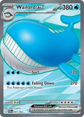 Wailord ex (PBL 97) Pitch Black