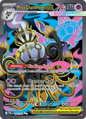 Mega Chandelure ex (PBL 99) Pitch Black