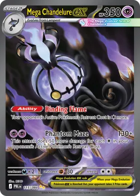 Mega Chandelure ex (PBL 115) Pitch Black