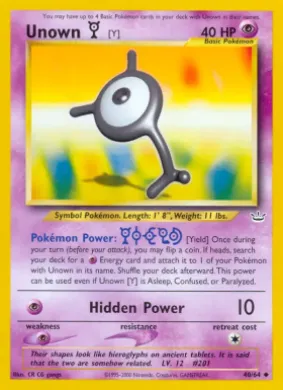 Unown \[Y\] (NR 40) Neo Revelation