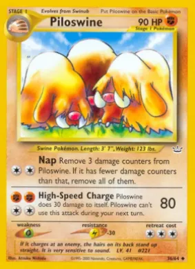 Piloswine (NR 36) Neo Revelation