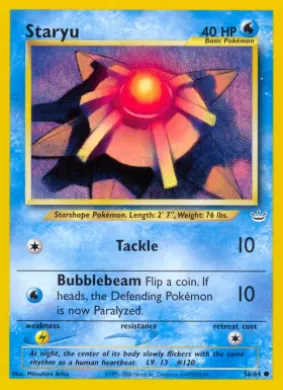 Staryu (NR 56) Neo Revelation