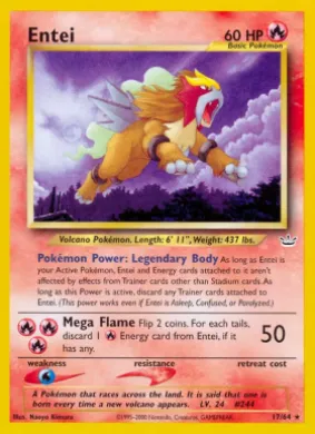 Entei (NR 17) Neo Revelation