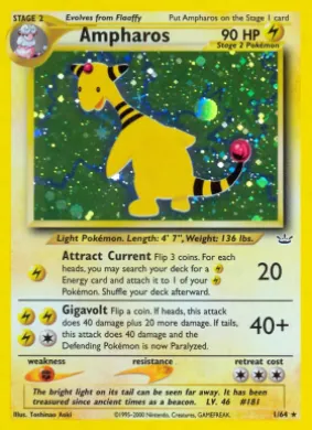 Ampharos (NR 1) Neo Revelation