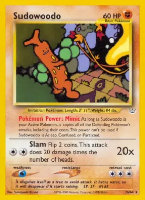 Sudowoodo (NR 26) Neo Revelation