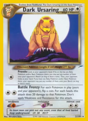Dark Ursaring (NDE 21) Neo Destiny