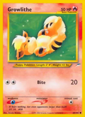 Growlithe (NDE 68) Neo Destiny