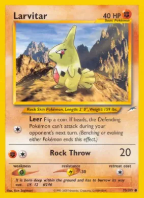 Larvitar (NDE 70) Neo Destiny