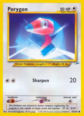 Porygon (NDE 78) Neo Destiny