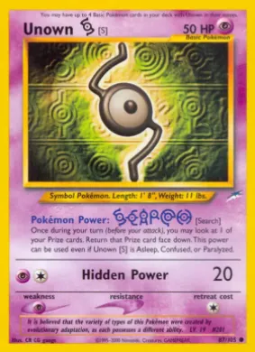 Unown \[S\] (NDE 87) Neo Destiny