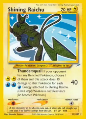 Shining Raichu (NDE 111) Neo Destiny