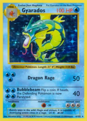 Gyarados (BS 6) Base Set