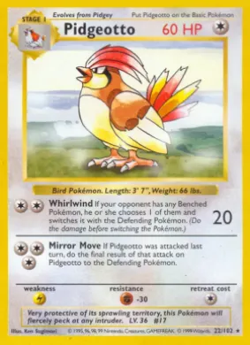 Pidgeotto (BS 22) Base Set