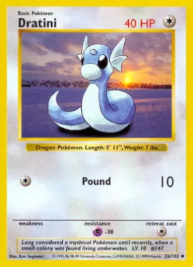 Dratini (BS 26) Base Set