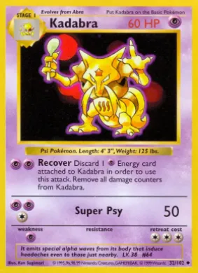 Kadabra (BS 32) Base Set