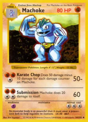 Machoke (BS 34) Base Set