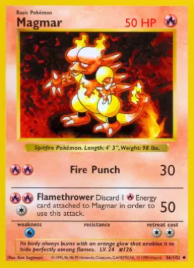 Magmar (BS 36) Base Set