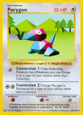 Porygon (BS 39) Base Set