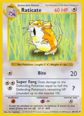 Raticate (BS 40) Base Set